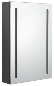 LED koupelnová skříňka se zrcadlem šedá 50 x 13 x 70 cm