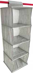 Skříň BORNHOLM ORGANIZÉR SKŘÍŇ NA OBLEČENÍ 30 x 84 x 30 cm černá, odstíny šedé