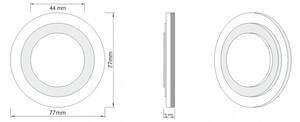 LDST LI-01-SZ-BC8 - LED schodišťové svítidlo LILI 8xLED/1,2W/230V zlatá 3500K