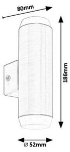 Rabalux 8938 - LED Venkovní nástěnné svítidlo CATANIA 2xLED/4W/230V IP44