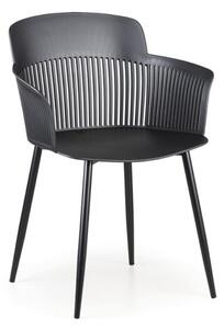 Plastová bistro židle MOLLY, černá