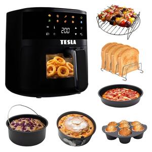 TESLA Electronics AirCook - Horkovzdušná fritéza 4,4 l 1450W/230V černá