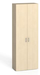 Kancelářská skříň s dveřmi PRIMO KOMBI, 5 polic, 2233 x 800 x 400 mm, bříza