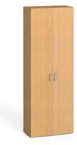 Kancelářská skříň s dveřmi PRIMO KOMBI, 5 polic, 2233 x 800 x 400 mm, buk
