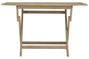 Skládací zahradní stůl šedý 120x70x75 cm masivní teakové dřevo
