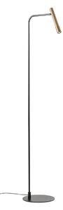 Redo Stojací LED lampa DRILL 8W, v. 143,3 cm, CRI90, stmívatelná Barva: Bronz, Barva světla: 2700K