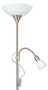 EGLO 82842 - Stojací lampa UP 2 1xE27/60W + 1xE14/25W chrom