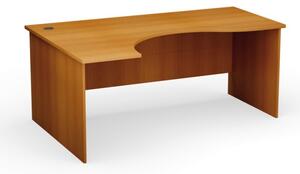 Ergonomický kancelářský pracovní stůl PRIMO Classic, 1800 x 1200 mm, levý, třešeň