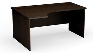 Rohový kancelářský pracovní stůl PRIMO Classic, 1600 x 1200 mm, levý, wenge