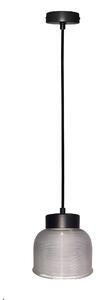 CLX Závěsné retro osvětlení FROSINONE, 1xE27, 40W, 14,5cm, kulaté, černé 50101285