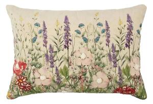 Béžový polštář s divokými květy Wild Flowers - 40*60*10cm