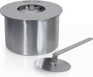 Kulatý hořák pro krb na bioetanol, nerezová ocel, 2 litry, průměr 20 cm