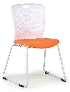 Plastová židle DOT, oranžová