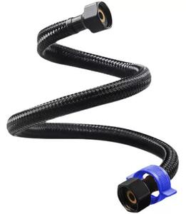 Profielenloods – připojovací hadice/spojovací hadice flexibilní 1/2" x 1/2" černá 300 mm (30 cm)