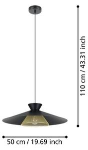Eglo 43885 - Lustr na lanku GRIZEDALE 1xE27/40W/230V