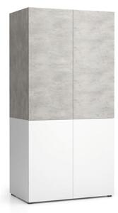 Kuchyňská policová skříň NIKA 1000 x 600 x 2000 mm, beton