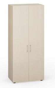 Kancelářská šatní skříň PRIMO, výsuv, 1 police, 800 x 420 x 1781 mm, bříza