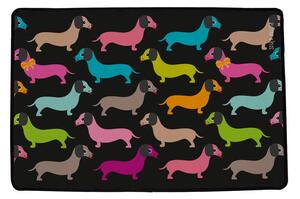 Rohožka 45x75 cm Dachshunds in Colours – Butter Kings