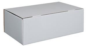 Zásilková kartonová krabice, bílá 302x207x110 mm, 25 ks