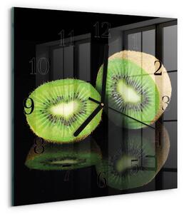 Skleněné hodiny na stěnu Kiwi zskc-30x30-00170996