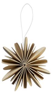 Noordliving Papírová ozdoba Simple Snowflake - Coffee NL140
