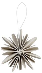 Noordliving Papírová ozdoba Simple Snowflake - Warm Grey NL141