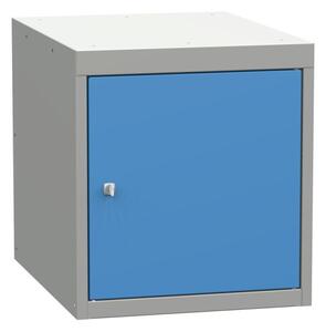 Závěsný dílenský box na nářadí s dveřmi KOVONA, bez polic, 527 x 480 x 610 mm