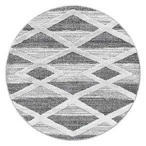 Šedý kulatý koberec ø 80 cm Pisa – Ayyildiz Carpets