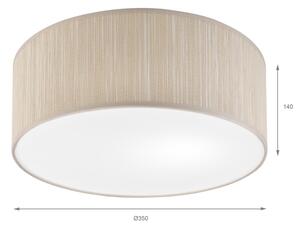 Stropní svítidlo SIRJA 1xE27/15W/230V pr. 35 cm béžová