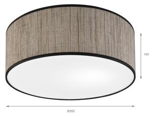 Stropní svítidlo SIRJA 2xE27/15W/230V pr. 35 cm hnědá