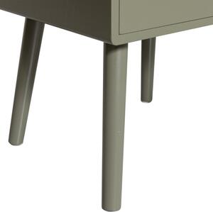 Hoorns Zelený lakovaný noční stolek Zyzo 36 x 30 cm