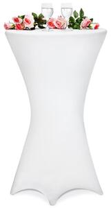 FurniGO Potah na barový stůl Ø70 cm - bílý