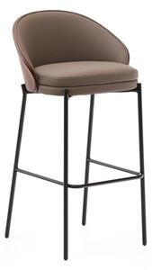 Hnědá barová židle (výška sedáku 77 cm) Eamy – Kave Home