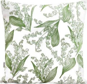 HOMLA Povlak na polštář Lily se vzorem konvalinek 45x45 cm