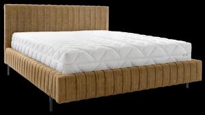 Eltap Čalouněná postel Plissa s úložným prostorem Materiál a barva potahu: Relax 45 - žlutá, Rozměr: 140x200