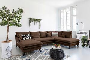 SEDACÍ SOUPRAVA, textil, hnědá P & B - Sedací soupravy, Online Only