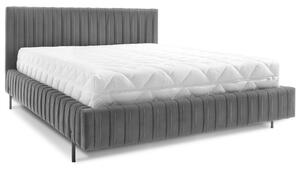 Eltap Čalouněná postel Plissa s úložným prostorem Materiál a barva potahu: Velvetmat 4 - šedá, Rozměr: 140x200