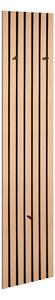 ŠATNÍ PANEL, černá, dub artisan, 25/160/7 cm Xora