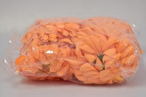 Vazbová chryzantéma 15 cm, tmavě oranžová