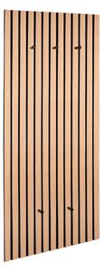 ŠATNÍ PANEL, černá, dub artisan, 50/125/7 cm Xora - Šatní panely