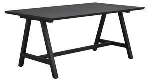 Černý dubový jídelní stůl Carradale 170 cm s černými nohami A
