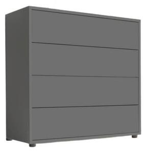 KOMODA, antracitová, 79/73/33 cm MID.YOU - Široké komody, Online Only