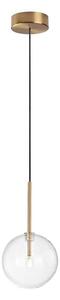 Ideal Lux - LED Lustr na lanku EQUINOXE 1xG4/2W/230V pr. 15 cm mosaz/čirá