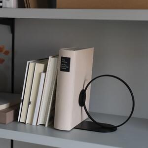 Cooee Design, Zarážka na knihy Ring Black, 10 cm | černá HC-01-01-BK