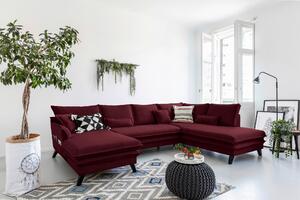 SEDACÍ SOUPRAVA, textil, bordeaux P & B - Sedací soupravy, Online Only