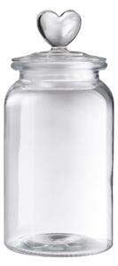 SWEET HEART Dóza skleněná srdce 1350 ml