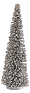 X-MAS Dekorační jedle třpytivá 45 cm - stříbrná