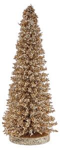 X-MAS Dekorační jedle třpytivá 28 cm - zlatá