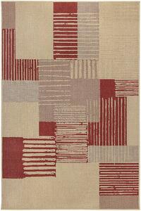 Breno Kusový koberec SISALO 706/O44P, 67x120 cm, Vícebarevné/Červená