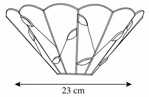 Brilagi - Tiffany vitrážové nástěnné svítidlo FOLIA 1xE14/40W/230V